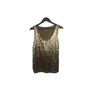 new york and company Fairy sequenced sparkle tank top size medium